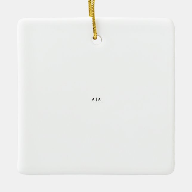 Ceramic Square Ornament (Front)