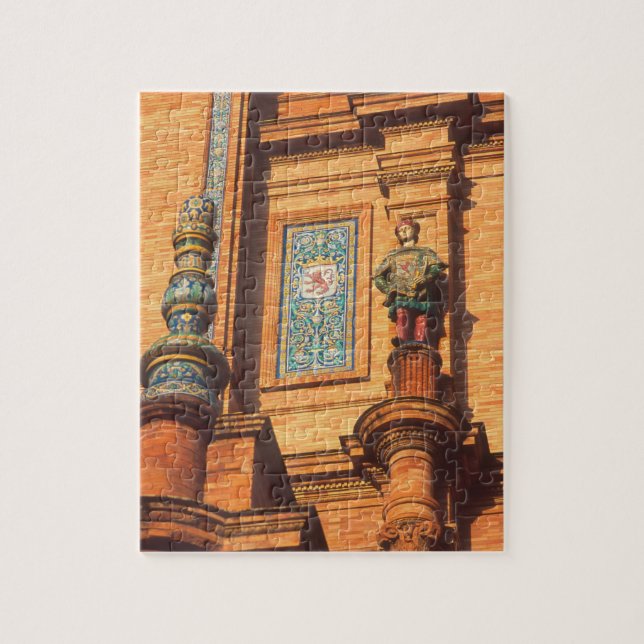Ceramic statue detail on the Plaza de Espana in Jigsaw Puzzle (Vertical)