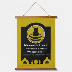 Ceramic Studio Potter Business Promotion Hanging Tapestry