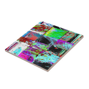 Ceramic Tile – Abstract Grid