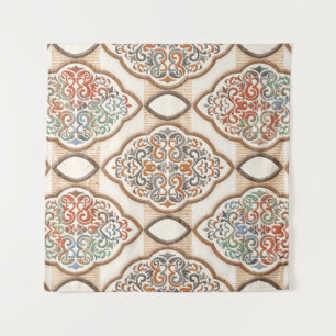 Ceramic Tile: Artistic Wall Decor Tapestry
