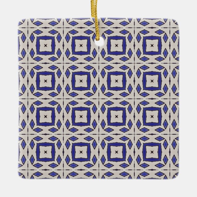 Ceramic tile azulejo Portuguese Ornament  (Front)