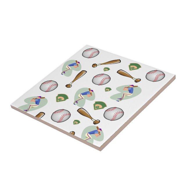 Ceramic Tile Baseball (Side)