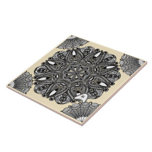 Ceramic Tile Beige A "The Touch Of Infinity"