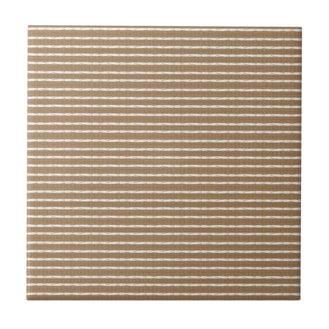 Ceramic Tile Beige Stripe  (Front)