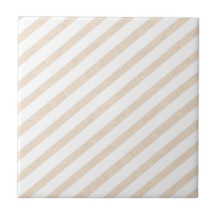 Ceramic Tile Beige Stripe