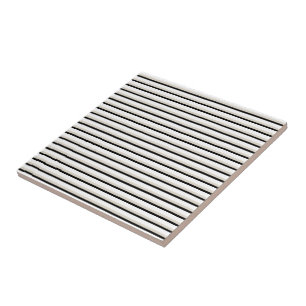 Ceramic Tile Black and Beige Stripe