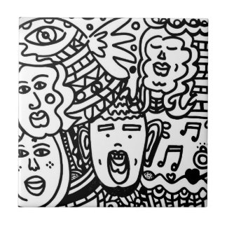 Ceramic Tile - Black and White