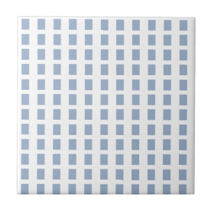 Ceramic Tile Blue Stripe Square