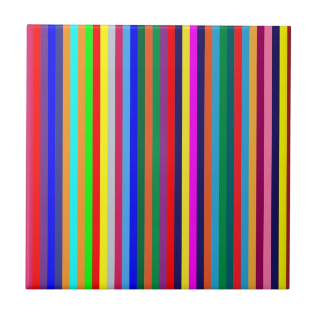 Ceramic Tile Colourful Colours Stripes     (Front)