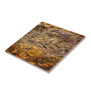 Ceramic Tile, Dappled Gold Tile