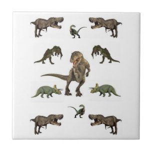 Ceramic Tile Dinosaur