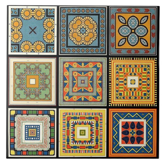 Ceramic Tile - Egyptian Patterns (Front)