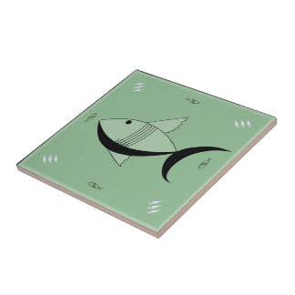 Ceramic Tile FABULOUS 1950s FISH Retro Vintage