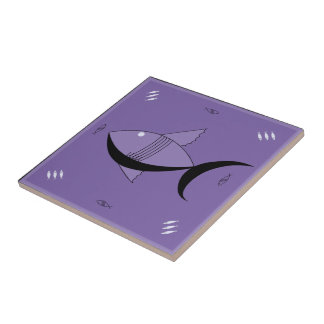 Ceramic Tile FABULOUS 1950s FISH Retro Vintage