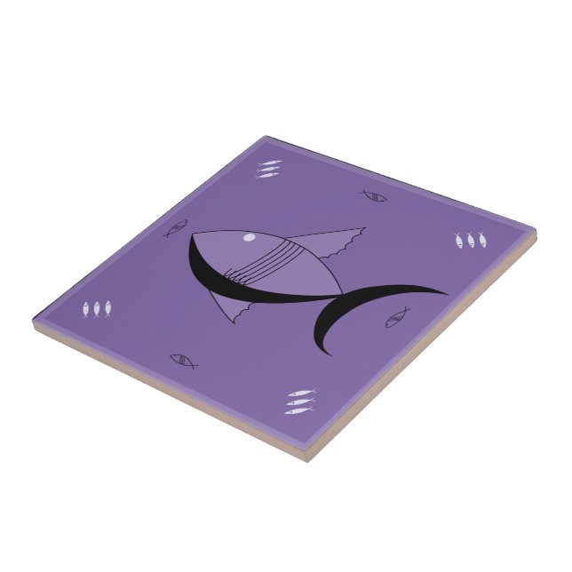 Ceramic Tile FABULOUS 1950s FISH Retro Vintage (Side)