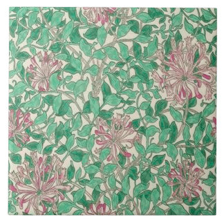 Ceramic tile fireplace William Morris designs 010