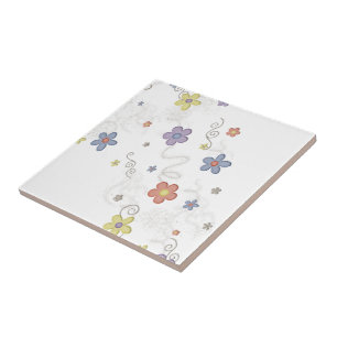 Ceramic Tile Floral Flowers 