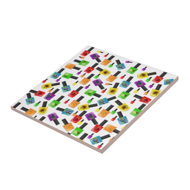 Ceramic Tile Fruit Nail Polish Salon (Side)