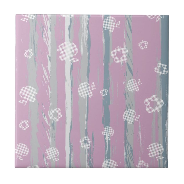 Ceramic Tile – Gingham Orchard (Front)