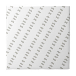 Ceramic Tile Grey & White Stripe
