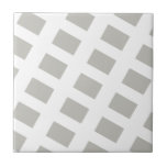 Ceramic Tile Grey & White Stripe Square<br><div class="desc">Ceramic Tile Something for everyone offers customized personalized tiles especially designed to enhance the beauty of your home. This uniquely designed tile guarantees a beautiful finish to all your home decor tile designs. While you are here already you may want to view other related bathroom items such as, shower curtain...</div>