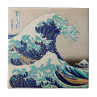 CERAMIC TILE : HOKUSAI : THE WAVE 