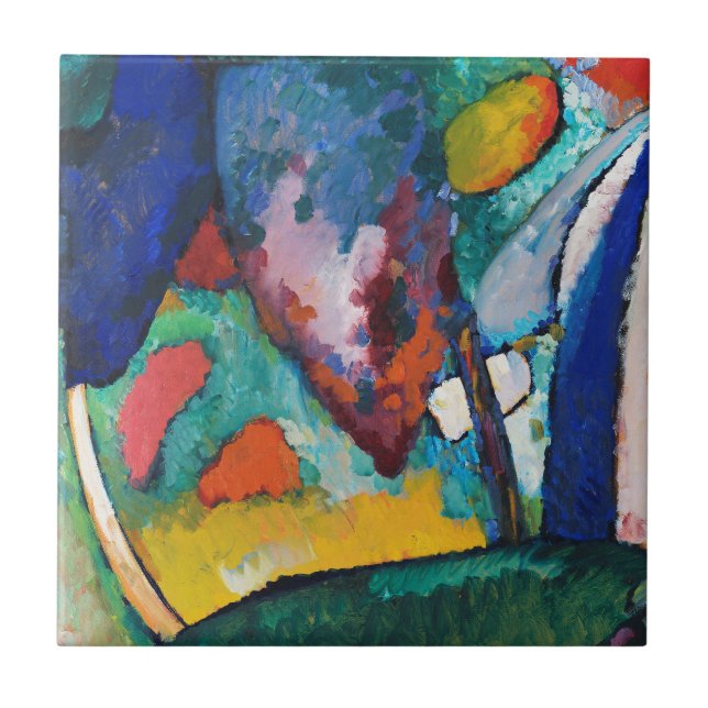 CERAMIC TILE : KANDINSKY : THE WATERFALL (Front)