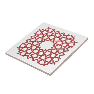 Ceramic tile Moroccan mosaic red