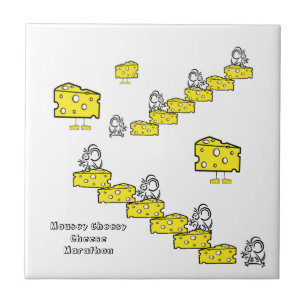Ceramic Tile Mousey Cheesy Cheese Marathon