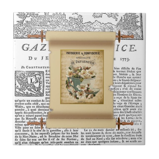 Ceramic Tile Paris France (Front)