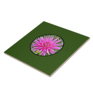CERAMIC TILE /PINK DAHLIA