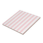 Ceramic Tile Pink & White Stripe<br><div class="desc">Ceramic Tile Something for everyone offers customised personalised tiles especially designed to enhance the beauty of your home. This uniquely designed tile guarantees a beautiful finish to all your home decor tile designs. While you are here already you may want to view other related bathroom items such as, shower curtain...</div>