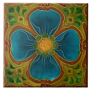 Ceramic Tile - Reproduction Art Nouveau