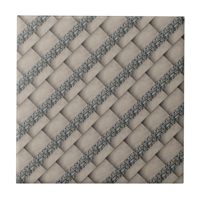 Ceramic Tile Rock Slate Squares (Front)