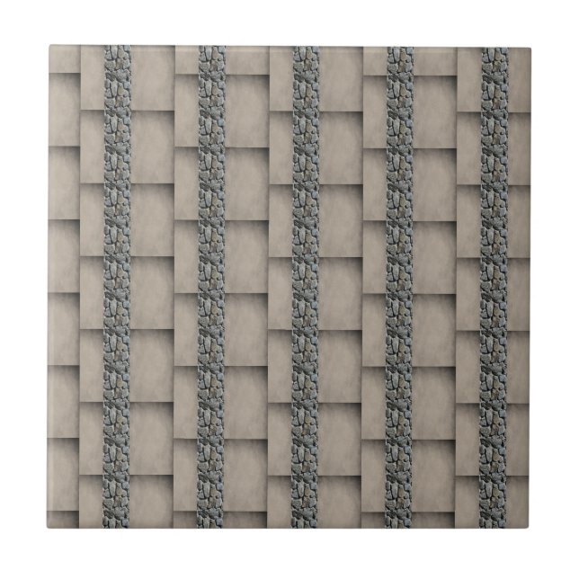 Ceramic Tile Rock Slate Squares (Front)