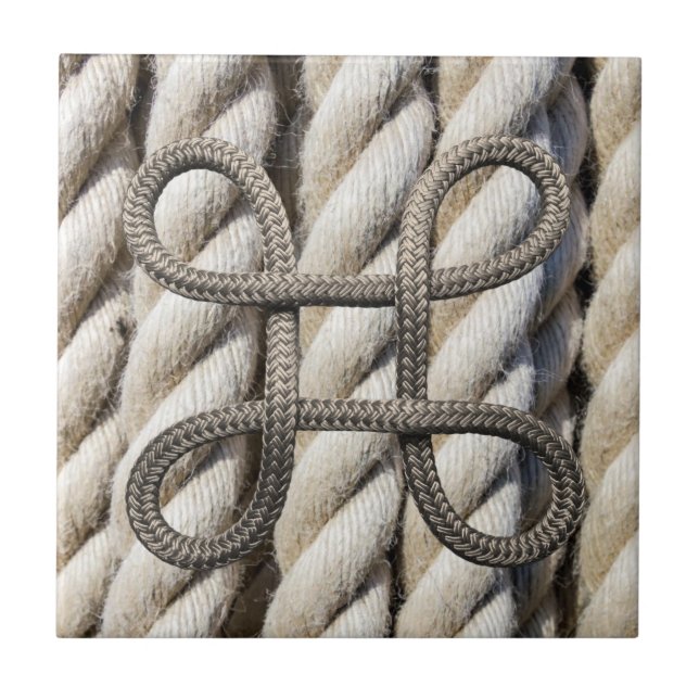 Ceramic Tile Rustic Rope Nature Country  (Front)