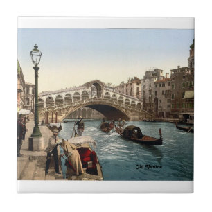 Ceramic Tile, Small (4.25" x 4.25") Old Venice Tile