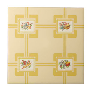Ceramic Tile, Small-MEEMAW'S KITCHEN-YELLOW Tile