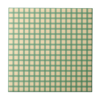 Ceramic Tile, Small- WINDOWPANE-GREEN Tile