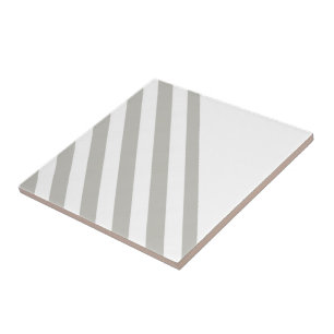 Ceramic Tile Stripe Grey & White Stripe