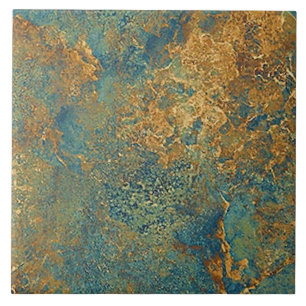 Ceramic Tile - Textured Rust Coloured