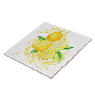 Ceramic Tile/Trivet-Lemons Ceramic Tile