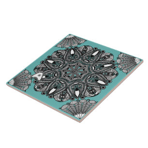 Ceramic Tile Turqoise B "The Touch Of Infinity"