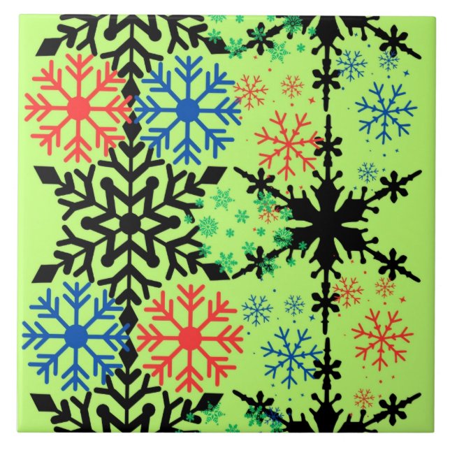 Ceramic Tile unique design green (Front)