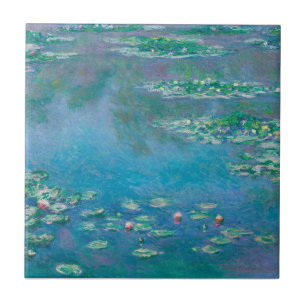 CERAMIC TILE : "WATERLILIES" BY MONET
