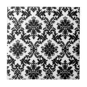Ceramic Tile White and Black