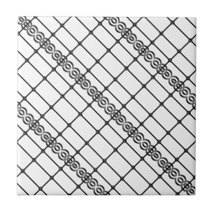 Ceramic Tile White and Black