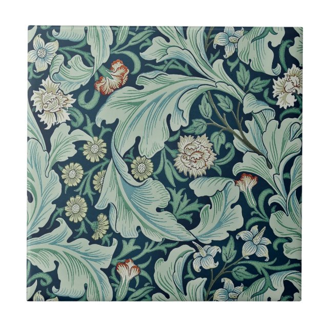 CERAMIC TILE ; WILLIAM MORRIS : FLORAL PATTERN (Front)