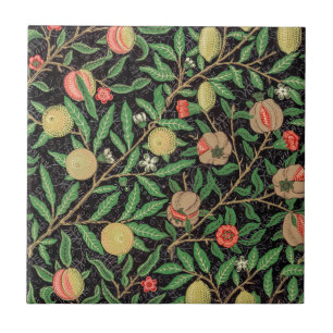CERAMIC TILE ; WILLIAM MORRIS : POMEGRANATE